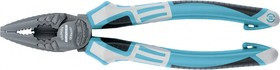 16975, Плоскогубцы комбинированные 205 мм, трехкомпонентные рукоятки