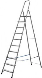 38801-10, Лестница-стремянка СИБИН алюминиевая, 10 ступеней, 208 см