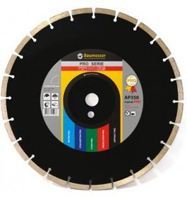 Диск алм. BAUMESSER 1A1RSS C3 Asphalt PRO 264138 Ф300х2.8х25.4мм сегментный для асфальта