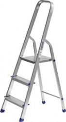 38801-3, Лестница-стремянка СИБИН алюминиевая, 3 ступени, 60 см