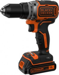 Дрель-шуруповерт аккумуляторная BLACK & DECKER BL186KB-QW 18В 2х1,5Ач Li-ION 52Нм безщеточная
