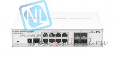 Коммутатор Cloud Router Switch Mikrotik CRS112-8G-4S-IN (RouterOS L5)