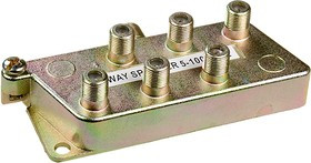RSE-A106 (ZINC PLATED, WITHOUT PCB), 6-х вых. сплиттер 5-1000 МГц