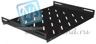 Полка стационарная для шкафов 19" глубиной 800мм, черная (470*550*48)