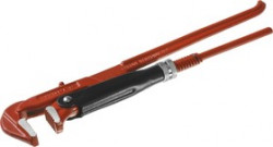 27314-0, Ключ трубный ЗУБР "МАСТЕР" рычажный, прямые губки, цельнокованный, № 0, 3/4"