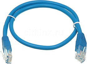 PL1225, Патч-корд UTP кат.5E RJ-45 вилка - RJ-45 вилка, 0.5 м, синий