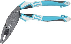 16985, Плоскогубцы с изогнутой головой, комбинированные, трехкомпонентные рукоятки, 200 мм