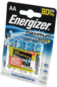 Energizer Maximum+Power Boost LR6 BL4, Элемент питания