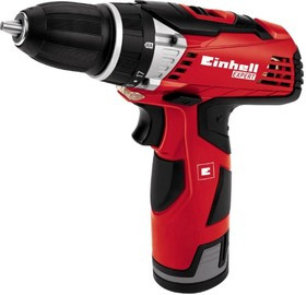 Акк.дрель EINHELL TE-CD 12 Li mit 2. Akku (4513602) 12.0В 2x1.3Ач LiION 10мм 0-1200об/мин 25Нм кейс