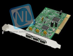 Контроллер Adaptec AFW-4300 KIT PCI-to-FireWire, 3-port, 400mbps, TI chipset + MGI VideoWave4 + FireWire cable-AFW-4300 KIT(NEW)