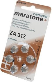 RENATA Zinc-Air 312 BL6, Элемент питания