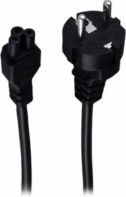 11-1151-8, Шнур сетевой, Евро вилка - евро-разъём С5, кабель 3x0,75 мм², длина 1,5 метра (для питания ноутбука)