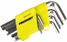 12-5203-4, Набор шестигранников 9 предметов 1,5-10 мм HEX