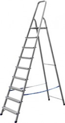 38801-9, Лестница-стремянка СИБИН алюминиевая, 9 ступеней, 187 см