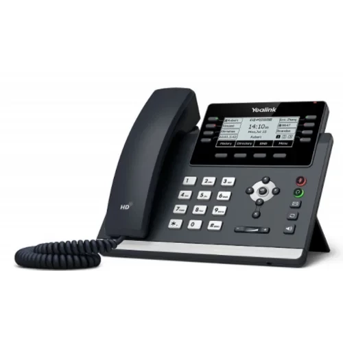 IP-телефон Yealink SIP-T43U, 12 аккаунтов, 2 порта USB, BLF, PoE, GigE, без БП