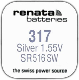 R 317 (SR 516 SW, 1.55V, 10mAh, 5.8x1.6mm)(батарейка для часов)