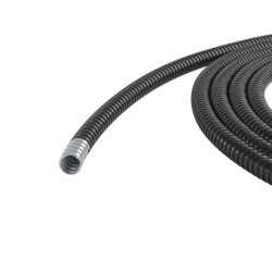 Металлорукав DN 26мм в герметичной ПВХ изоляции низкотемпературный Dвн.26.5мм Dнар.31.5 25м черн. DK