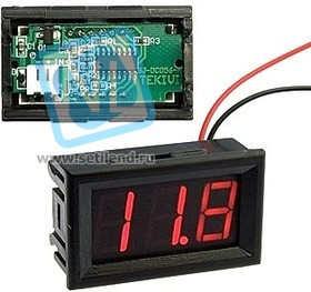 V27T-DL (97671), Вольтметр 3.2-30V (красный)