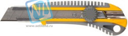09141, Нож STAYER "PROFI" механический фиксатор, двухкомпонентный корпус, 25мм