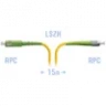 Патчкорд оптический FC/APC-SC/APC SM 15 метров