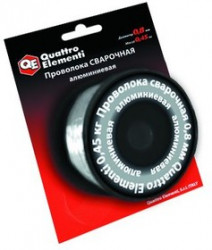 Проволока сварочная QE 770-391 Ф0.8мм 0.45кг, алюминиевая, катушка Ф100мм