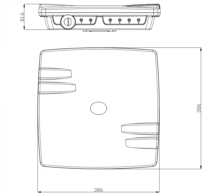 Антенна секторная ITElite 2.4ГГц, MIMO 2x2, 14дБи