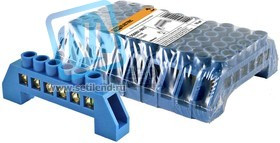 SQ0801-0022, Шина "N" нулевая в изоляторе 8х12мм 6 групп