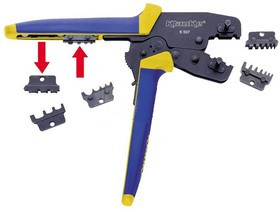 K507 Универсальные пресс-клещи с тремя парами матриц для наконечников 0,5 - 10 мм2