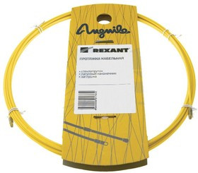 27-1020, Протяжка кабельная (мини УЗК в бухте), 20м, стеклопруток, d=3мм, латунный наконечник, заглушка.