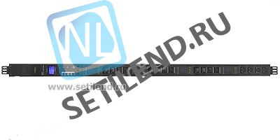 Управляемый блок розеток Tesla Power серии PRO 16 портов, вертикальный монтаж