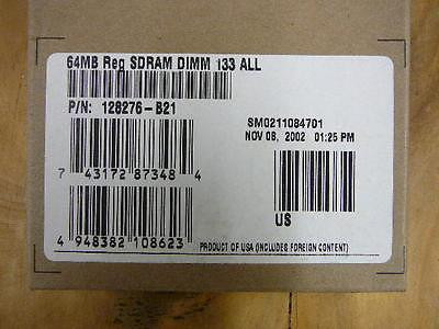 Модуль памяти HP 128276-B21 64MB ECC SDRAM DIMM133 (PL ML330/350/370/530 DL380/360)-128276-B21(NEW)