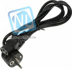 Кабель питания IEC C13 - Евровилка, 1.5м, черный