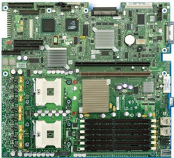 Материнская плата Intel D50238-004 iE7520 Dual s604 6DDR SATARAID U100 2xGbLAN SVGA E-ATX 1U 800Mhz-D50238-004(NEW)