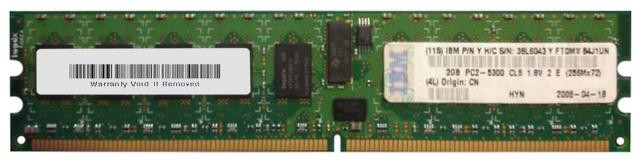 Модуль памяти IBM 38L6043 2GB DDR2 PC2-5300 ECC REG-38L6043(NEW)