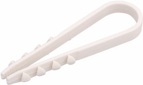 07-4501-2, Дюбель-хомут нейлоновый 5-10 мм, белый (упак. 100 шт)