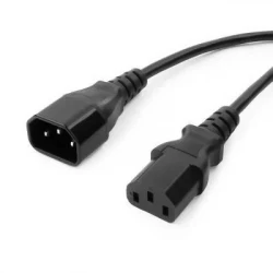 Кабель питания IEC320-C14/IEC320-C13, 220B, 10А, 1.0м