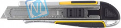 09146, Нож STAYER "PROFI" обрезиненная рукоятка Super Grip,метал. корпус,автостоп, допфиксатор,кассета на 6