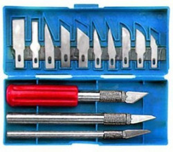 Нож FIT 43424 резаки по дереву в наборе 13шт.