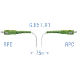 Патчкорд оптический FTTH SC/APC, кабель 604-02-01W, 75 метров