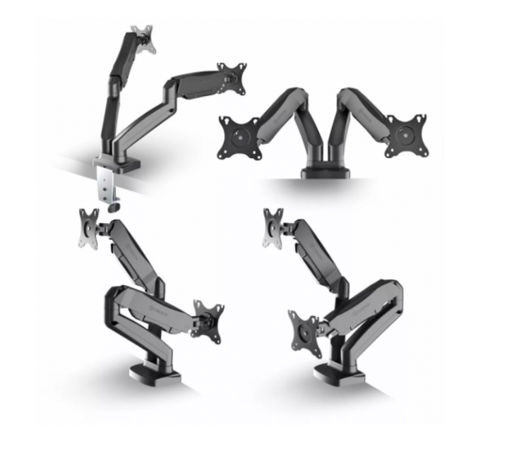 Кронштейн для мониторов Onkron G160 черный 13"-32" макс.16кг настольный поворот и наклон верт.перемещ.