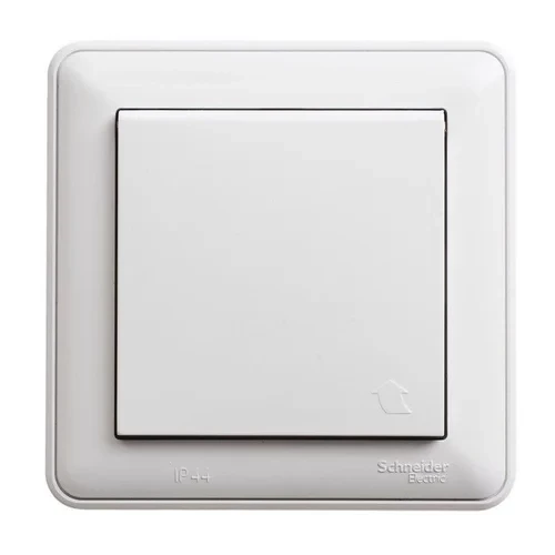 Розетка 1-м СП W59 Aqua 16А IP44 с заземл. защ. шторки в сборе бел. SE RS16-152B-18