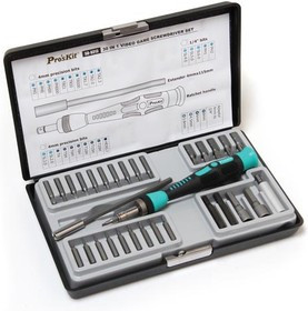 SD-9313 Pro'sKit Набор бит для ремонта игровых приставок (30 предм.)