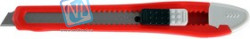 09151, Нож ЗУБР "СТАНДАРТ" с сегментированным лезвием, корпус из AБС пластика, сдвижной фиксатор, сталь У8А