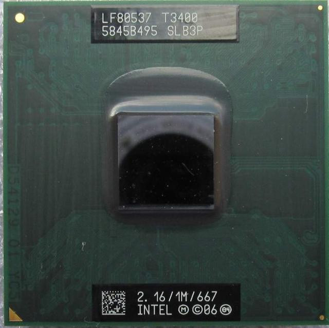 Процессор Intel SLB3P Dual-Core T3400 (2.16GHz, 667Mhz FSB, 1MB) P478-SLB3P(NEW)