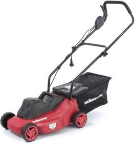 96602, Газонокосилка электрическая EGC-1000, 1000 Вт, шир. 320 мм, 3 уров., ткан. травосб.30 л.