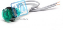 S100L2Y, Светодиод с держателем и проводом 24V зеленый