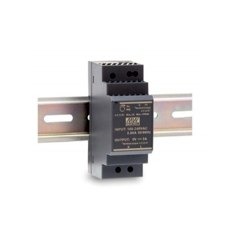 HDR-30-5 Блок питания на DIN-рейку, 5В, 3А, 15Вт Mean Well