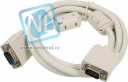 Кабель SVGA NINGBO CAB016S-06F, VGA (m) - VGA (m), ферритовый фильтр , 1.8м