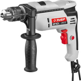 ДУ-810 ЭРМ2, Дрель ударная, ЗУБР ДУ-810 ЭРМ2, патрон 13мм, реверс, сталь 10 мм / бетон 13 мм / дерево 20 мм, 810