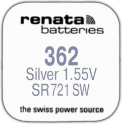 R 362 (SR 721 SW, 1.55V, 24mAh, 7.9x2.1mm)(батарейка для часов)